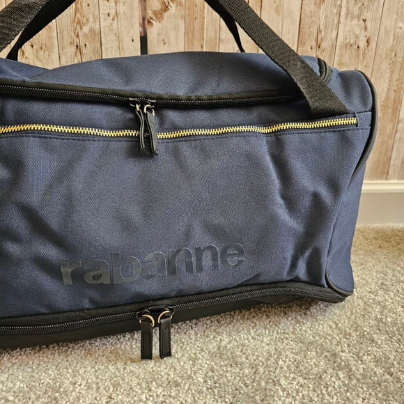 Unisex Paco Rabanne Blue and Black Travel Duffel Bag - Picture 2 of 13